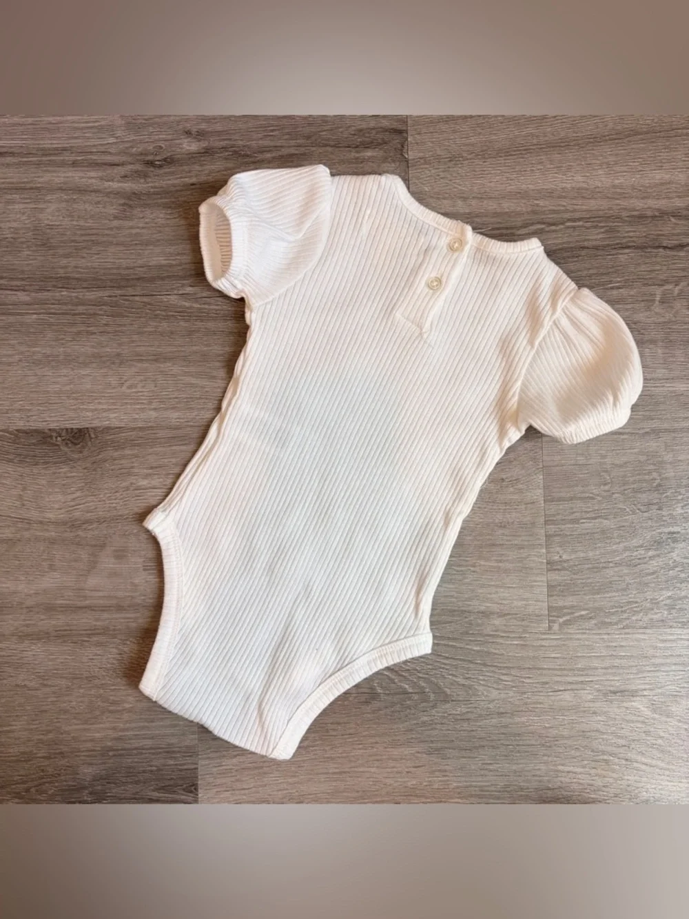Cynthia Rowley baby girls white ribbed bodysuit